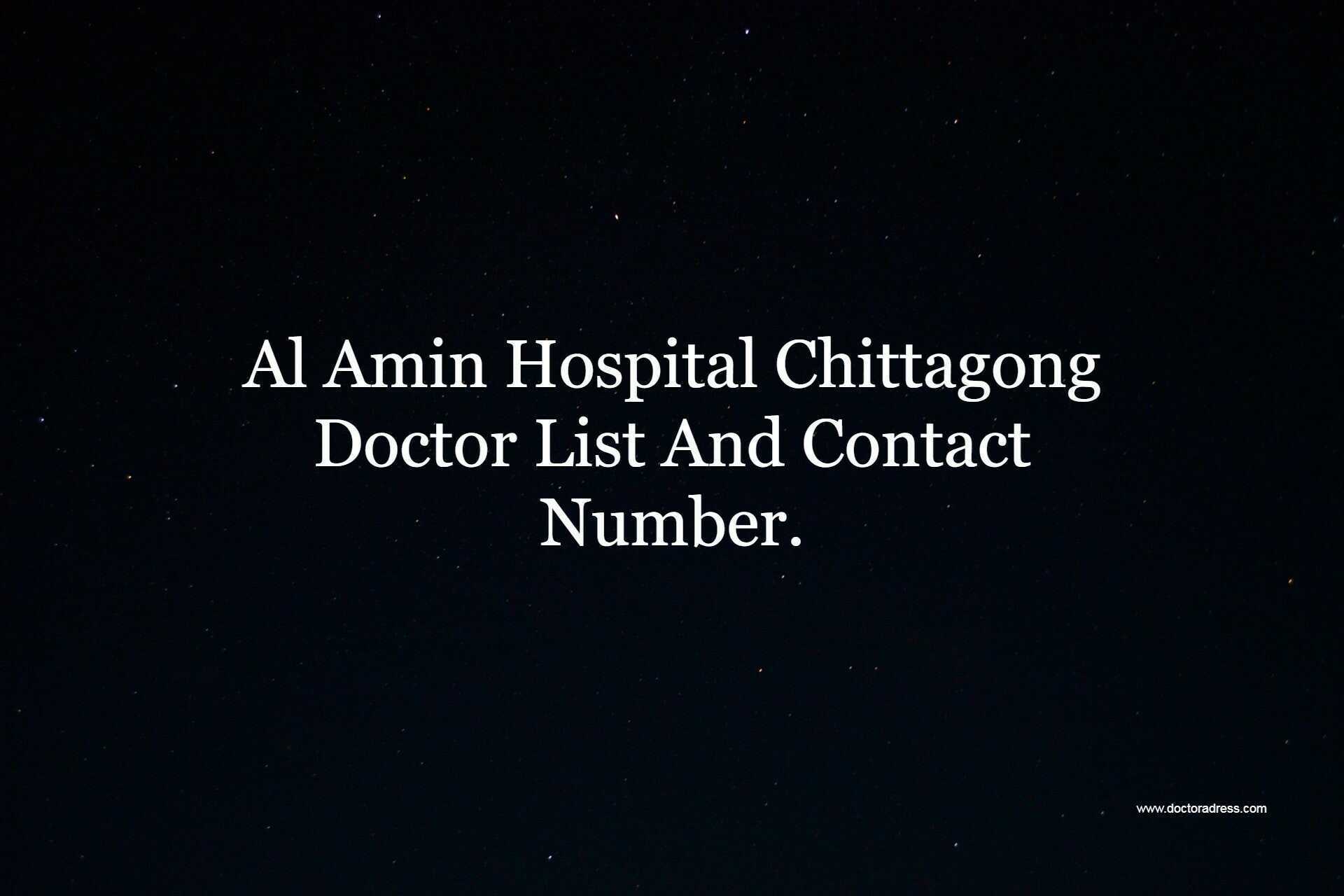 Al Amin Hospital Chittagong